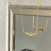 wholesale S925 Sterling Silver Red Elk Whole Body Exquisite Quartet Star Charm Necklace Star Pendant Women Minimalist Elegance Fashion-BX0448-White Gold 925 Silver