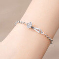 wholesale S925 Silver Auspicious Clouds Lucky Bracelet for Women, Vintage Antique Plated Silver, Stylish and Versatile Minimalist Bracelet for Women-0-2