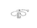 wholesale S925 Sterling Silver Light Luxury Set with Simulated Diamond Zircon Ring for Women, Open Adjustable Chain Ring,Ins Style Silver Jewelry-0-13