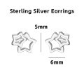 wholesale 925 Sterling Silver Star And Moon Studs Earrings For Women-0-7