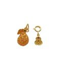 wholesale Metal-plated gold antique silver accessories money bag Tsatsa Lhamo gourd vajra bell pendant drop charm diy-0-4
