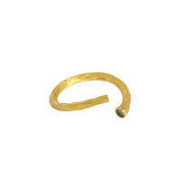 wholesale S925 Sterling Silver Korean Version Ins Minimalist Design Asymmetric Cross Micro-Inlaid Zircon Textured Ring for Women-18K Gold [No. 14/Adjustable] Opening adjustable