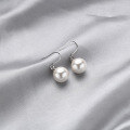 wholesale S925 Sterling Silver New Fashionable and Popular Shell Pearl Synthetic Pearl Earrings Korean Elegant Ear Hook Women's Earrings Wholesale-0-6
