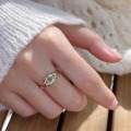 wholesale S925 sterling silver full-body Ins-style ring, fresh and unique, one-of-a-kind, elegant and gentle for women, fashionable and luxurious-0-4