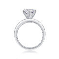 wholesale S925 silver cross-border new stackable full-circle ring for women, non-fading, lightweight luxury with high-end versatility, featuring moissanite-0-4
