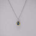 wholesale 14k Gold and S925 Silver London Blue Plated Premium Unisex Pendant-0-1
