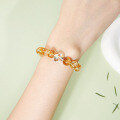 wholesale Metal material stacking bead bracelet pastoral style white sugar crystal citrine bracelet best friend birthday gift wholesale-0-3