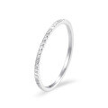 wholesale 999 Pure Silver Ins Style Solid Silver Ring for Women, Minimalist and Versatile, Elegant Index Finger Ring, Unique Band-0-5