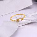 wholesale 925 Sterling Silver Gold-Plated Japanese Light Luxury Minimalist Natural Pearl Ring for Women, Delicate and Versatile Stackable Ring New Design-0-0