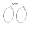 wholesale S925 sterling silver INS-style high-end minimalist fashion glossy designer plain earrings wholesale-0-7