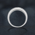 S925 Sterling Silver Moissanite Eternity Ring for Women-0-1