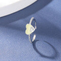 wholesale S925 Silver Korean Minimalist Creative Ring Tail Ring Drip Glaze Ring Fashion Student Jewelry Wholesale-0-0