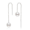 S925 Sterling Silver Light Bulb Freshwater Pearl Earrings-0-48