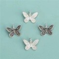 wholesale S925 Sterling Silver Butterfly Pendant Accessories DIY Handmade Beading Braided Cord Bracelet Necklace Ornament Material Kit-0-3