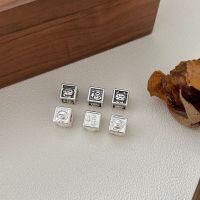 wholesale 3D Hard Silver Vintage Antique Style Square Pendant with Constant S999 Silver Zodiac Animal Charms for DIY Bracelet Necklace Ins-Three Zodiac Signs (Monkey, Rat, Sheep) - Distressed