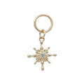 wholesale S925 Silver Plated 14K Gold Zircon Rococo-style Vintage French Japanese-inspired Pendant by Dunli Jewelry-0-0