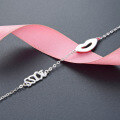 wholesale S925 Sterling Silver Kiss Letter Bracelet for Women,Ins Style Lip Drip Oil Red Lip Hand Jewelry, Trendy and Fashionable Silver Wholesale-0-2