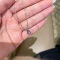 wholesale S925 Sterling Silver Sky Blue Teardrop Light Sea Blue High-Carbon Diamond Necklace for Women, Small Unique Design, High-End Sense, Light Luxury Collarbone Chain-0-2