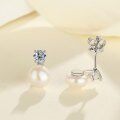 wholesale S925 Sterling Silver Cross-Border Moissanite Stud Earrings for Women, Luxe Minimalist Design, High-End Elegant Earrings, New Hot-Selling Styles-0-1