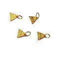 wholesale Gold-plated S925 Silver Joy Triangle Pendant for DIY Bracelet Necklace Accessories, Handcrafted Cord Charm Decoration-0-4