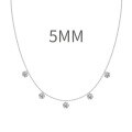 wholesale 925 Sterling Silver Cross-Border European and American Women's Small Luxury Tassel Geometric Pendant Stackable Layering Collarbone Necklace-0-29