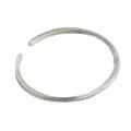 wholesale 999 Silver Chinese Style Fishbone Pattern Möbius Bracelet Solid Silver Jewelry with Personalized Totem Open-Ended Bangle-0-4
