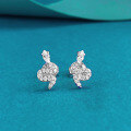 wholesale S925 Sterling Silver Exquisite Full Diamond Snake Earrings, Luxury Design, Fashionable and Elegant, Live Streaming Edition-0-0