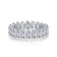wholesale S925 Sterling Silver European and American Style New Wedding Series White Zirconia Design Fashion Versatile Women's Accessories Wholesale-NE120338-SW-WH 8