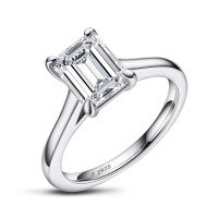 wholesale S925 Sterling Silver Cocktail CZ Ring Light Luxury Engagement Wedding Ring for Women-[Clearance Free Shipping] Model E US Size 9