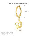 wholesale 925 Sterling Silver Floral Earrings for Women, Minimalist Petal Design, Trendy and Unique-0-6