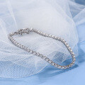 wholesale S925 Sterling Silver 3mm Single Row Full Zirconia Tennis Bracelet, Cross-Border Bestseller Direct from Manufacturer-0-3