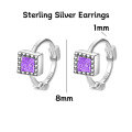 wholesale 925 Silver Women's Four-leaf Clover Heart-shaped Pure Silver Non-removable Ear Cuff Hoop Earrings-0-18