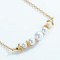 wholesale S925 Silver New Korean Japanese Sweet Style Necklace for Women, Playful Shell Pearl Choker Necklace, Direct from Manufacturer-0-3