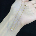 wholesale 18K Gold Minimalist Korean-Japanese Style Oval Lab-Grown Diamond Bracelet for Women, 03 Carats, Export-0-2
