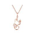 wholesale 18K Rose Gold New Cute and Sweet Scorpio Pendant Women's Fashion 9K Gold Moissanite Necklace Ins-0-0