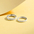 wholesale S925 Sterling Silver Full Star Couple Rings, Light Luxury High-End Sparkling Adjustable Open Finger Rings-0-1