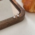 wholesale S999 Silver Pearl Earrings for Women, Small and Exquisite, Minimalist and Fresh Style, Unique and Elegant Ear Accessories-0-3