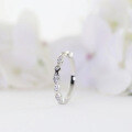 wholesale S925 solid silver minimalist Korean-Japanese style single-row thin tail women's ring joint tail ring-0-0
