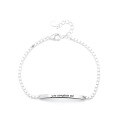 wholesale S925 Sterling Silver Korean-style Minimalist Fashionable Elegant English Letter Niche Design Jewelry Versatile Bracelet for Women-0-4