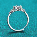 S925 Silver Classic Six-Prong Moissanite Ring for Women-0-1