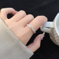 wholesale 990 sterling silver fresh and sweet ins-style niche design unique fashion coin ring R02593-0-1