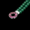 wholesale 925 Silver Gold-Plated Choker Chain Bracelet with High-Carbon Diamonds, Hutton Green Agate Jewelry for Women, Light Luxury Silver Chain-0-2