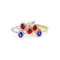 wholesale 18K Gold Natural Pigeon Blood Red Ruby Ring for Women, Vintage and Luxurious Elegance, Colored Sapphire, Versatile and Unique-0-3