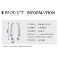 925 Sterling Silver Moissanite Women's Long Bar Earrings, Trendy Wholesale Accessories-0-6