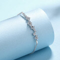 wholesale S925 Sterling Silver Moissanite Pavé Bracelet Simple Commute Fashion Ins Style Holiday Gift for Girlfriend-0-2