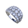 wholesale S925 Silver Full Diamond Inlay High-End Zircon Fashion Ring for Women, Xiaohongshu Live-0-4