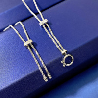 wholesale [metal material: 925 Sterling Silver] MuJing Jewelry New 925 Sterling Silver Universal Chain Fashion Accessory Internet-famous Live Broadcast Versatile Necklace-N211 All-match chain [without pendant]  925 silver