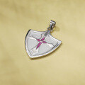 wholesale S925 silver Korean minimalist fashion elegant fresh creative cross shield pendant necklace-0-3