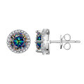 wholesale 925 Sterling Silver Cross-Border New D Color Moissanite Stud Earrings Classic Four-Prong Light Luxury High-End Women's Earrings-0-9