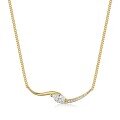 wholesale S925 Sterling Silver Moissanite Marquise Pendant Necklace, Light Luxury Style, Amazon Best Seller-0-4